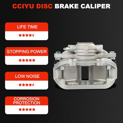 cciyu Rear Right Disc Brake Caliper Assembly w/Bracket 18B4626 - size: Rear Right[18B4626]