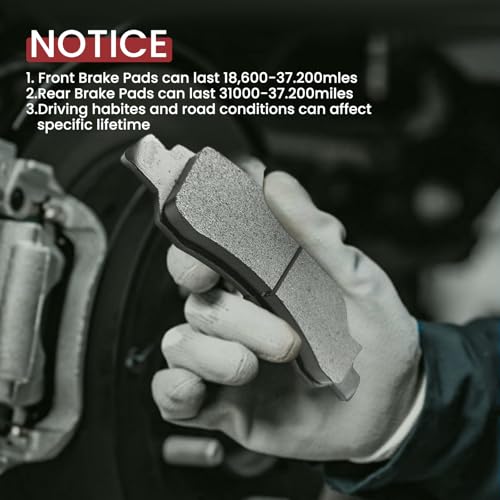 MILLISEC Rear Ceramic Brake Pad Set for 2007-2014 Cadillac Escalade/XTS - size: 1H 2174