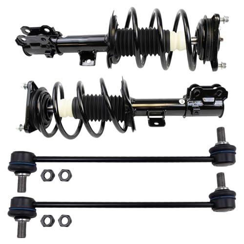 TRQ Front Suspension Kit Complete Strut & Coil Spring Assembly Sway Bar - style: SCA31096