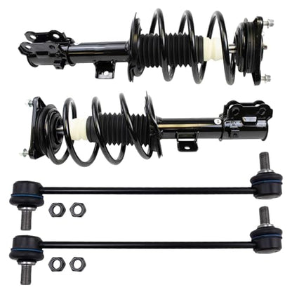 TRQ Front Suspension Kit Complete Strut & Coil Spring Assembly Sway Bar - style: SCA31096