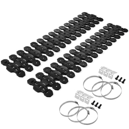 2 Pack Motorcycle Pipe Guard Dual Compound Exhaust Heat Shield