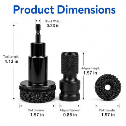 Wheel Hub Resurfacing Kit, Hub Cleaning Tool, Wheel Stud Cleaner
