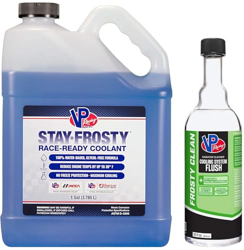 VP Racing 208816 Frosty Clean Cooling System Cleaner & Flush, 16 Fluid Ounce (Race-Ready & Cleaner, 1 Gallon Bundle) - size: 1 Gallon Bundle, style: Race-Ready & Cleaner