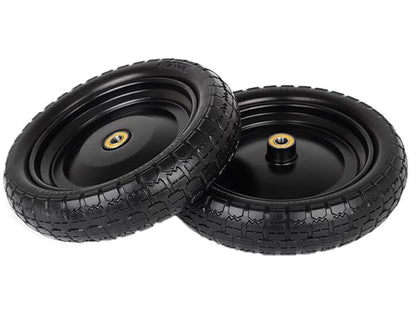 GICOOL 13'' 4.00-6'' Flat Free Solid Wheelbarrow Tire and Wheel, 4 Pack - size: 13"x4.00-6 Flat-free Tire - 4 Pack