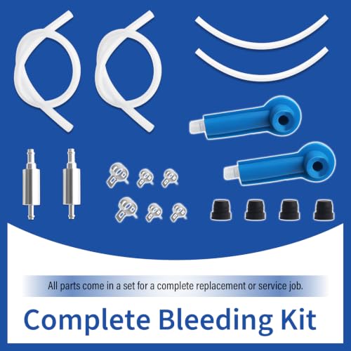2 Set Brake Bleeder Hose One Way Check Valve with Adapters,Clamps