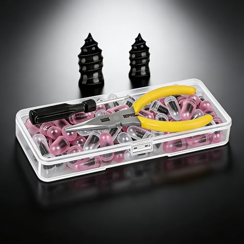 32 PCS Tire Plugs Kit,Tire Repair Kit with Plugs, Screw in Tire Plugs with Needle Nose Pliers & Phillips Screwdriver, Self-Service Flat Tire Repair Plug Kit for Car, Motorcycle, Bicycle - size: 32 Pcs