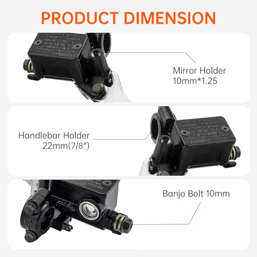 Windance 7/8" Motorcycle Front Brake Master Cylinder Clutch Pump - style: Left Right