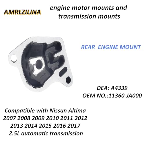Engine Motor Transmission Mount Kit for Nissan Altima 2007-2017 - size: Nissan Altima 2007-2017 2.5L automatic