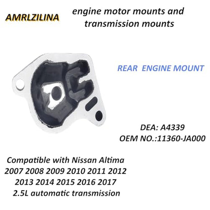 Engine Motor Transmission Mount Kit for Nissan Altima 2007-2017 - size: Nissan Altima 2007-2017 2.5L automatic