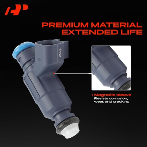 A-Premium Set of 6 Fuel Injectors Compatible with Chevrolet, Pontiac