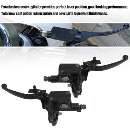 7/8" Front Back Brake Master Cylinder,22mm Handlebar Hydraulic Brake Lever Clutch Kit for ATV UTV GY6 50cc to 250cc Motorcycle Quad Dirt Mini Bike Moped TaoTao 4 Wheeler