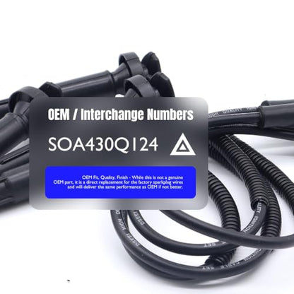 SOA430Q119 Ignition Spark Plug Wires Compatible with SAAB 9-2X - style: SOA43-0Q119