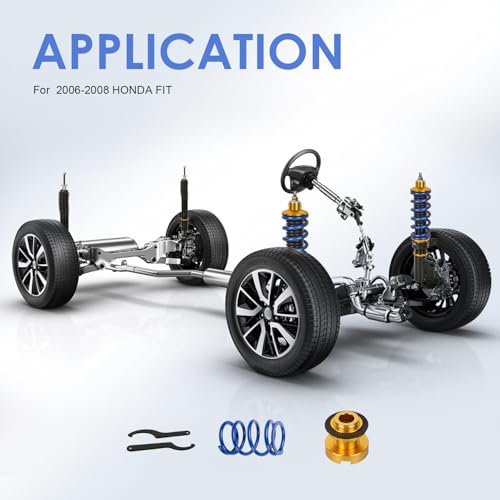 MOSTPLUS Front and Rear Coilover Height Adjustable Struts Compatible with 2008-2016 Mitsubishi Lancer Ralliart CY2A CZ4A Suspensions Coil Spring Shocks(Set of 4) - size: 2008-2016 Mitsubishi Lancer