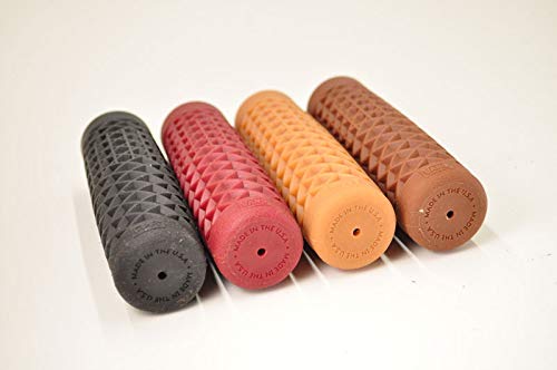 Vans"Waffle" Pattern Rubber Motorcycle Grips - BLACK - Sold as a pair for 7/8" bars - Made In The USA …