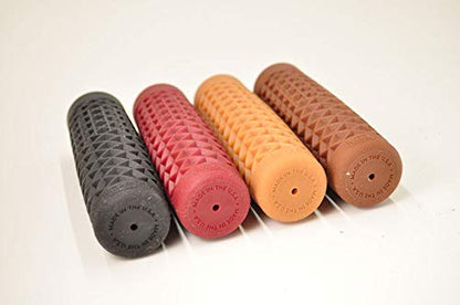 Vans"Waffle" Pattern Rubber Motorcycle Grips - BLACK - Sold as a pair for 7/8" bars - Made In The USA …
