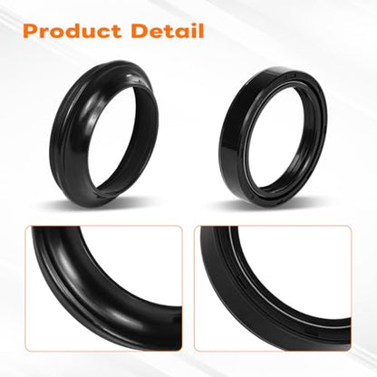 56-129 2PCS Fork Oil Seal & 2 PCS Dust Seal Kit for Kawasaki/Yamaha