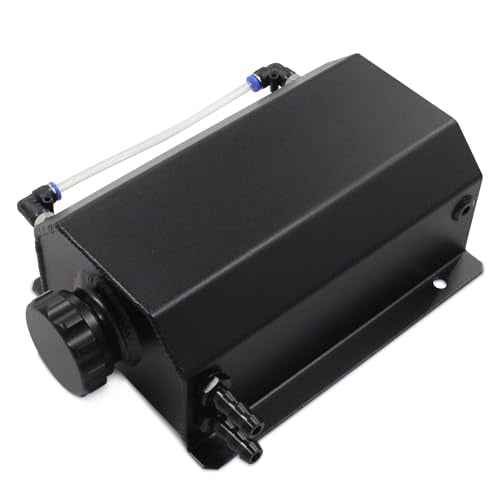 Aluminum 2L Fluid Catch Can Coolant Overflow Reservoir Tank