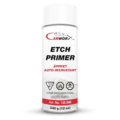 Etch Primer Spray - Automotive High Build Self-Etching Primer for Bare Metal Surfaces, Professional Workshop Formula, Gray, 400 mL