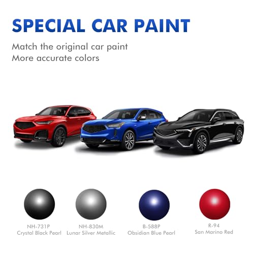 NH830M Lunar Silver Touch Up Paint for Acura Cars - color: Lunar Silver Metallic (NH830M)