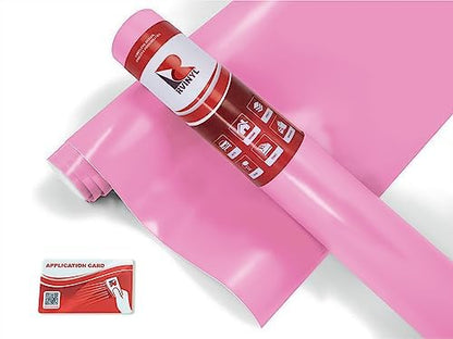 RVINYL Avery Dennison SW900 514-O Supreme Vinyl Vehicle Wrapping Film, Car Wrap Sheet Roll in Satin Bubblegum Pink, 12in x 60in with Application Card - color: Satin Bubblegum Pink, size: 1ft x 5ft