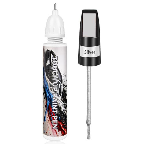 Touch Up Paint for Cars, Silver Car Paint Touch Up Pen, Car Paint Scratch Repair, Auto Paint Repair Pen, Professional Seamless Coverage, Color Accurate, Long lasting Adhension, Fast Drying - color: Universal Silver