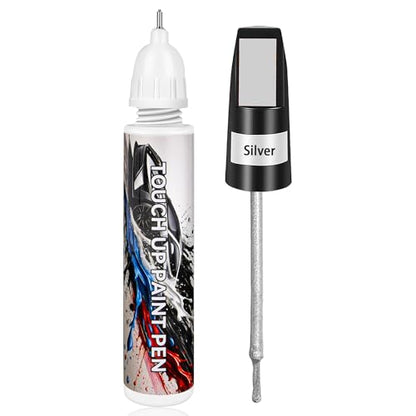 Touch Up Paint for Cars, Silver Car Paint Touch Up Pen, Car Paint Scratch Repair, Auto Paint Repair Pen, Professional Seamless Coverage, Color Accurate, Long lasting Adhension, Fast Drying - color: Universal Silver