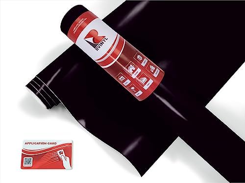 RVINYL Avery Dennison SW900-197-O Premium Vehicle Wrapping Cast Film Vinyl Roll - 1ft x 5ft with Application Card, Satin Black - color: Satin Black, size: 1ft x 5ft