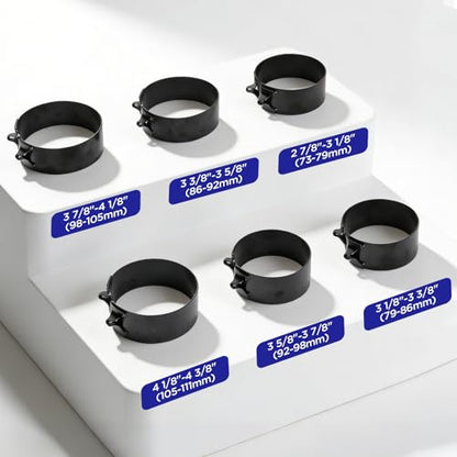 MRCARTOOL Piston Ring Compressor Tool 7Pcs with Plier,6 Rings 2-7/8"-4-5/8" - size: Premium 7-Piece Set