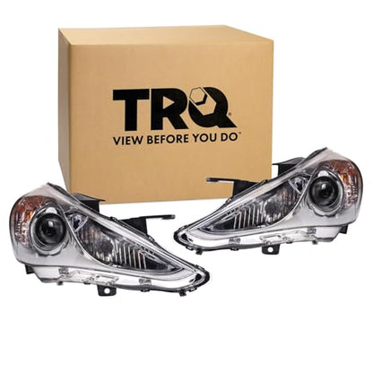 TRQ 2 Piece Headlight Assembly Set Driver & Passenger Side - style: HLA71084