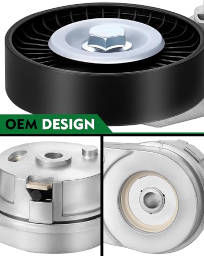 Belt Tensioner Assembly with Pulley for:-Chevy Malibu 2004-2012 2.2L 2.4L Equinox 2010-2017 2.4L for:-GMC Terrain 2010-2014 2.4L for:-Buick Verano 2012-2017 2.4L OE# 38177 24430296 - size: 38177
