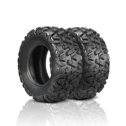 TUFFIOM 24x8-12 ATV Tires Set of 2 for All Terrains, Mud Sand Off-road ATV UTV Tire for Trail Vehicles, Deep Tread, Tubeless - size: 24 x 8.00-12 (2 pack)