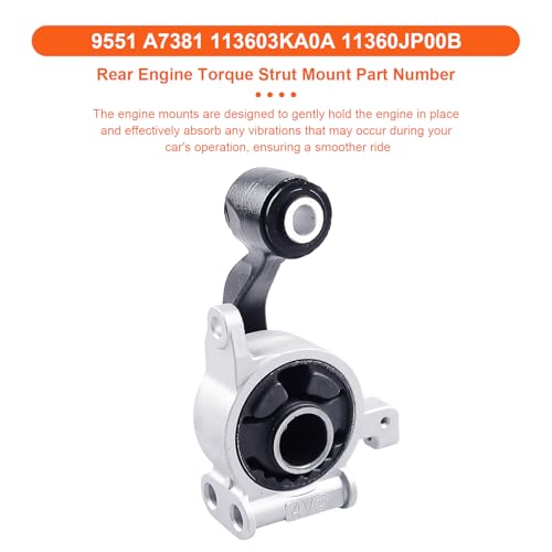 Engine Motor Mount Compatible with N-issan Altima 2013-2018 V6 3.5L ,Nissan Maxima 2015-2023 V6 3.5L,Nissan Pathfinder 2017-2021 V6 3.5L,Replacement for A4355HY A4354HY A4356HY A7386 A7381 - size: Maxima 15-23