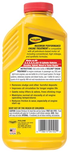 Rislone 4102 Xtreme LUBE® Maximum Performance Engine Treatment, 16.9 oz, 5-Pack - size: 5 Pack
