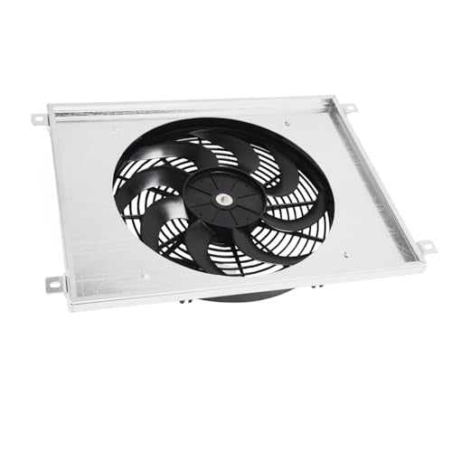 Radiator Shroud&16'' Electric Fan for 1966-1970 Ford Mustang Torino Falcon Mercury Cougar Radiator Cooling Fan Assembly kit
