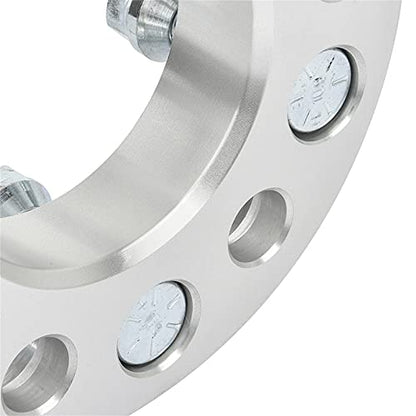 OCPTY 6x4.5 to 6x4.5 Wheel Spacers Adapters 1 inch Real Forged Spacers with 1/2" ThreadSize 71.5mm Hub Bore fits 1991-2003 for Dakota 2PCS