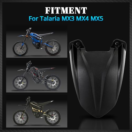 Motorcycle Rear Fender Mudguard Protector for Talaria Sting MX3 MX4 MX5 - color: Black