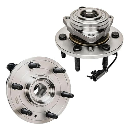 Detroit Axle - Front Wheel Bearing Hubs Kit for 07-13 Chevy Silverado 1500 - size: 2W1700171/Kit