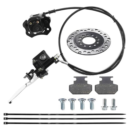 PRO BAT Rear ATV Hydraulic Disc Brake Kit - color: Black