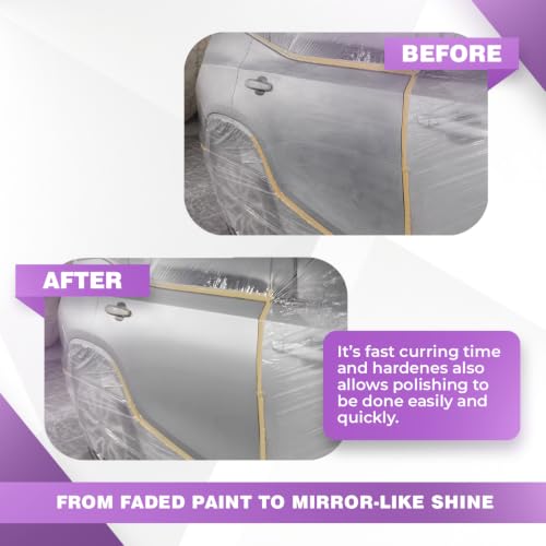 Roberlo Global 6000 Clear Coat Car Repair and New Paint Jobs High Gloss 2K and Hardener G5005 7.5L Kit
