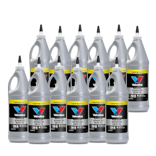 75W-90 Full Synthetic Gear Oil – 12 Quarts (11,352 ml / 384 fl oz) – Professional Axle & Differential Fluid – Hypoid & Limited-Slip Compatible – Bulk 12-Pack for Shops & Fleets