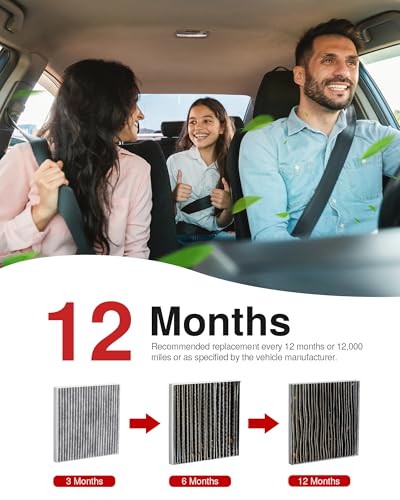 Puroma Cabin Air Filter Activated Carbon for CP374 CF10374 Tacoma Dart Vibe - style: TCF374S