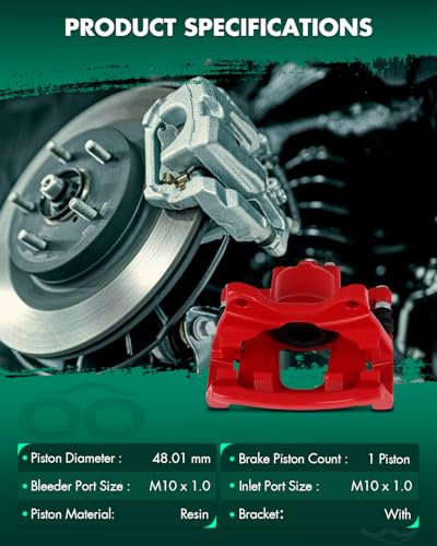 SCITOO - Rear Disc Brake Caliper Assembly w/Bracket For Dodge,For Jeep - size: Rear Driver[18B5047]