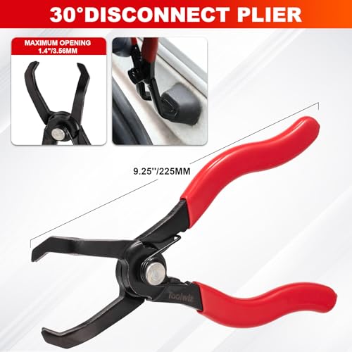Toolwiz 6 pcs Fuel Line Pliers Set, for Automotive Repair with Storage Bag - style: 6 Pack