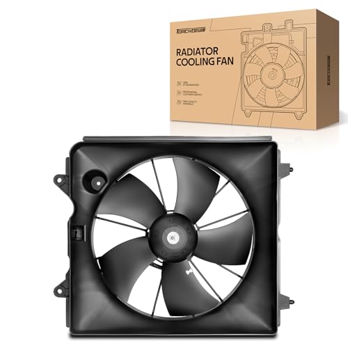 Torchbeam Engine Cooling Radiator Fan Assembly Compatible with Honda CR-V CRV 2007 2008 2009 Electric Radiator Cooling Fan Kit Replacement 620-212 19020PNA003 19020PNLG01 - size: 2007-2009 CR-V