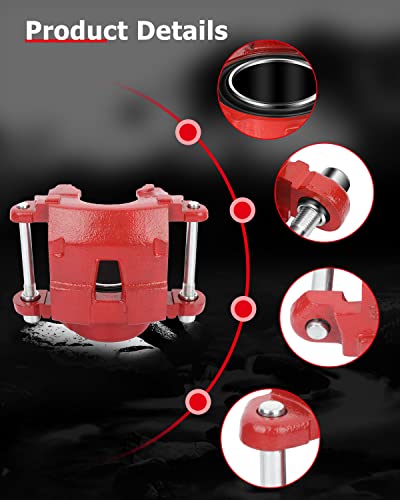 cciyu Front Left & Right Disc Brake Calipers w/o Bracket 18-4072 18-4071 - size: Front[18-4072+18-4071]