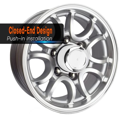 4Pcs 83MM 3.25inch Wheel Center Caps for Weld Racing Wheels Rims, Fit 3.25" Center Bore Chrome Hub Covers - color: Chrome Silver, size: 3.25in Hub Hole, 2.32in Tall