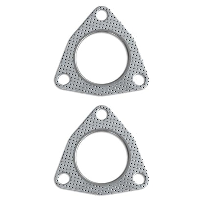 2PCS Car Exhaust Pipe Gasket, 3" 3-Bolt Exhaust Flange Gasket with High Sealing, Multifunctional Manifold/Header/Muffler/Catalytic Converter Gaskets, Auto Accessories for Most Cars (3inch) - color: 3inch