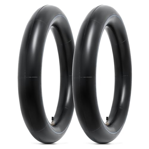 2-PCS 3.25/3.50-16(90/100-16) TR4 Straight Valve Stem Heavy Duty Butyl Rubber Dirt Bike Motorcycle Replacement Inner Tubes Compatible with Mini Pit Bikes, Off-Road Motorcycles Front/Rear Tire Tubes