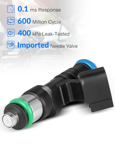 0280158028 Upgraded Fuel Injectors Fits For:-Dodge Journey Challenger 2009-2010 3.5L, Charger Avenger Stratus, For:-Chrysler Sebring 300 Pacifica Town & Country 2.7L 3.5L 4.0L (6 PCS) - size: 0280158028(6)