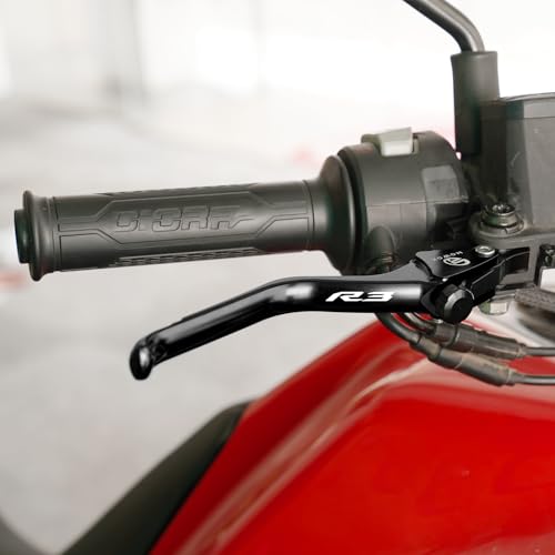 MOWOK Fit for Yamaha R3 YZFR3 Adjustable Brake Clutch Levers - color: Black